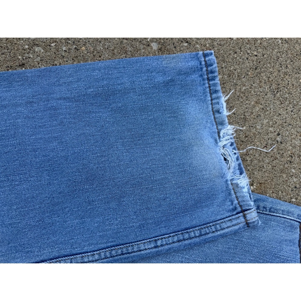 Levi's 505 Regular Fit Men's Jeans Light Wash Size 40x34‎ Made in 08 - Picture 4 of 16